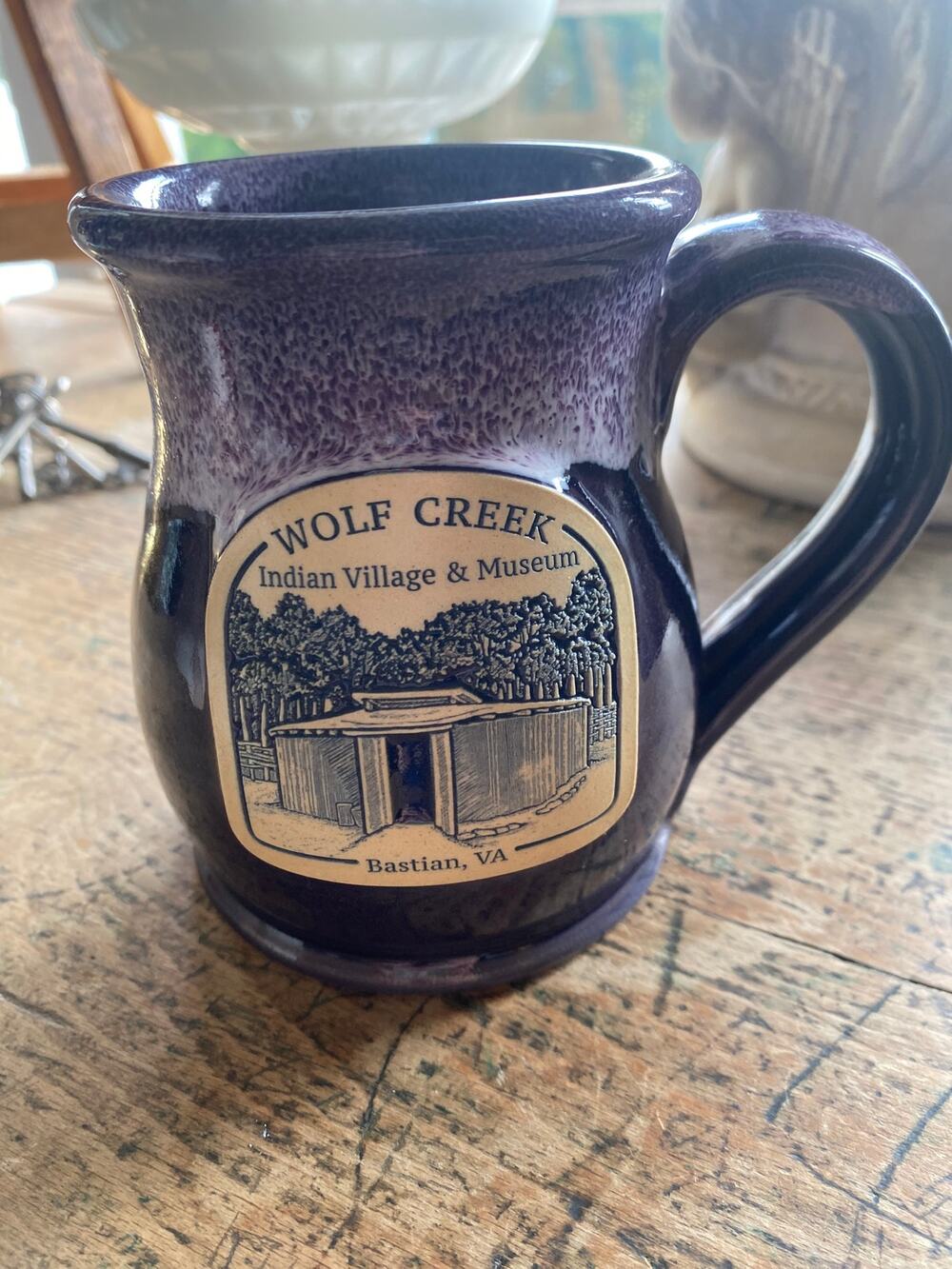 Indian Village & Museum Deneen Pottery Mug Bastian, VA 2019